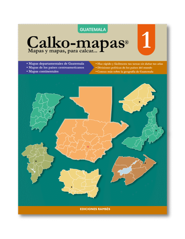Calko-mapas® 1. «Geografía de Guatemala y continental»
