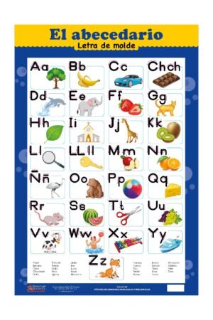 Poster decorativo EL ABECEDARIO,«Letra de molde»
