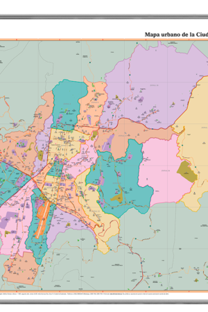 Mapa urbano de la Ciudad de Guatemala